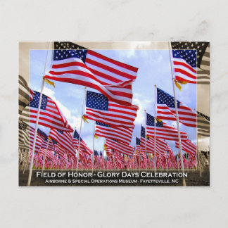 Amerikanische Flaggen Postkarte
