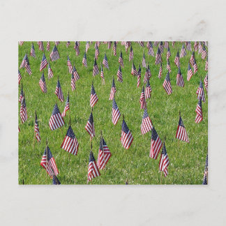 Amerikanische Flaggen Postkarte