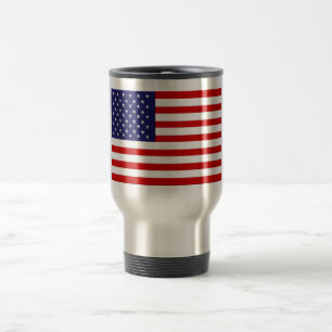Amerikanische Flaggen-Reise-Tasse Reisebecher
