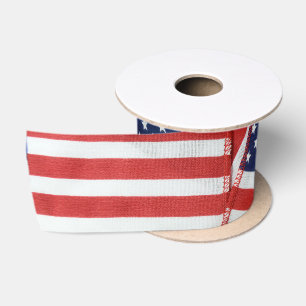 Amerikanische Flaggen Satinband