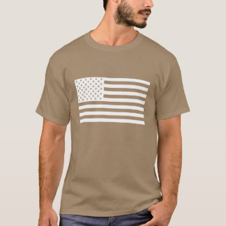 Amerikanische Flaggen-Shirt - weißer Text T-Shirt