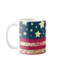 Amerikanische Flaggen-Steppdecke des Shabby Chic-|