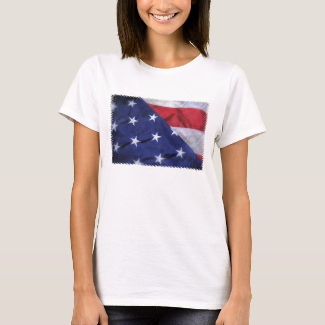 Amerikanische Flaggen-T - Shirt (Vorderseite)