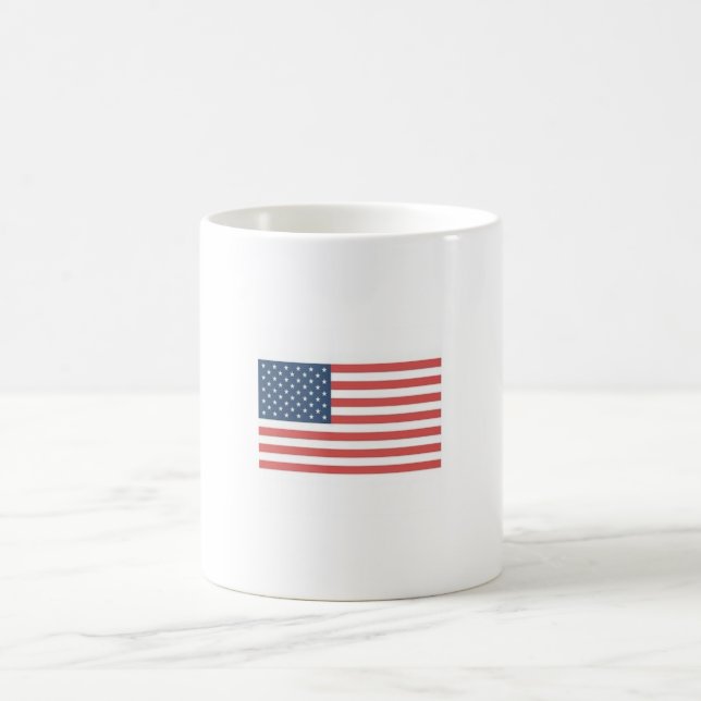 Amerikanische Flaggen-Tasse Kaffeetasse (Mittel)