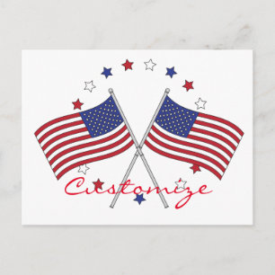 Amerikanische Flaggen Thunder_Cove Patriotisch 4.  Postkarte
