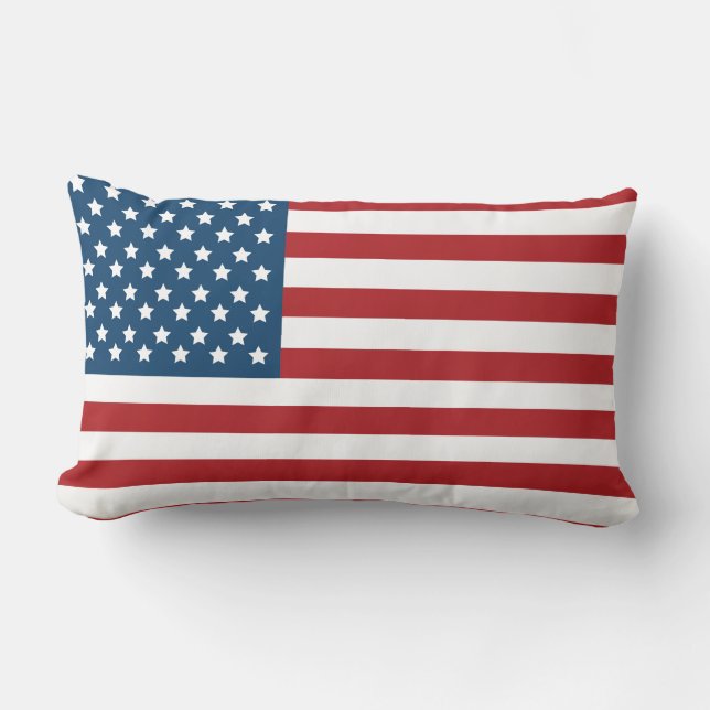 Amerikanische Flaggen-US Flagge USA Lendenkissen (Vorderseite)