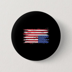 Amerikanische Flaggenangst Auf der Rückseite Patri Button