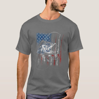 Amerikanische Flaggenfischerei - Us12 T-Shirt