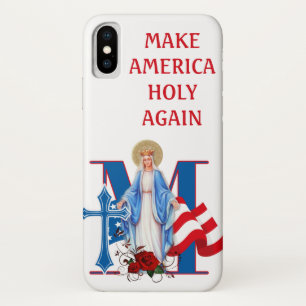 AMERIKANISCHE FLAGGENFLAGGE JUNGFRAU MARIA RELIGIÖ Case-Mate iPhone HÜLLE