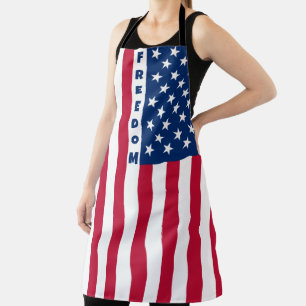 Amerikanische Flaggenfreiheit - vertikal Schürze