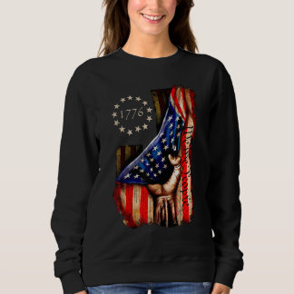 Amerikanische Flaggengeschichte 1776 Wir, das Volk Sweatshirt
