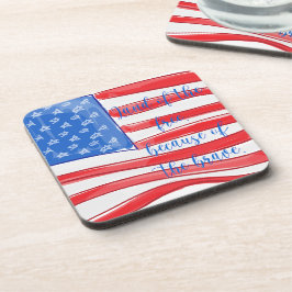Amerikanische Flaggenstaaten der Freien Flagge Getränkeuntersetzer