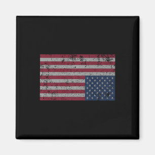 Amerikanische Flaggenstörung Auf dem Kopf Ungeeint Magnet