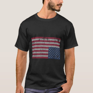 Amerikanische Flaggenstörung Auf dem Kopf Ungeeint T-Shirt