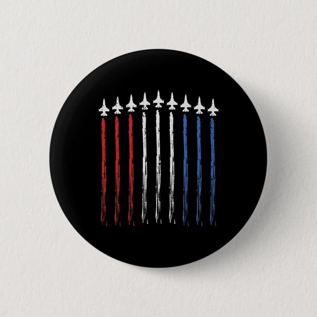 Amerikanische Flaggenunabhängigkeit 4. Juli Patrio Button (Vorderseite)