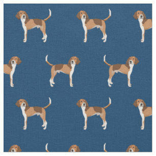 Amerikanische Foxhound-Hundeschifffahrt Stoff