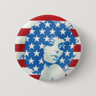 Amerikanische Frau Button