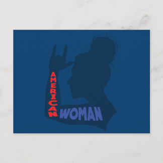 Amerikanische Frau I Liebe Postkarte