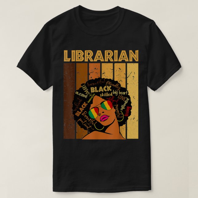Amerikanische Frauen, schwarze Historikerin T-Shirt (Design vorne)