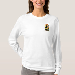 Amerikanische Frauen Shirts, amerikanische Shirt,  Besticktes Langarmshirt