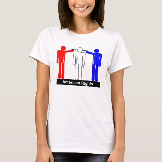 Amerikanische Freiheit? T-Shirt (Vorderseite)