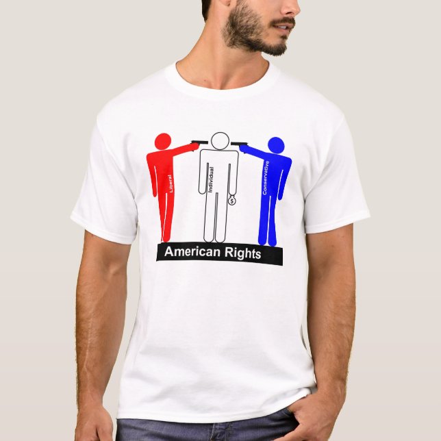 Amerikanische Freiheit? T-Shirt (Vorderseite)