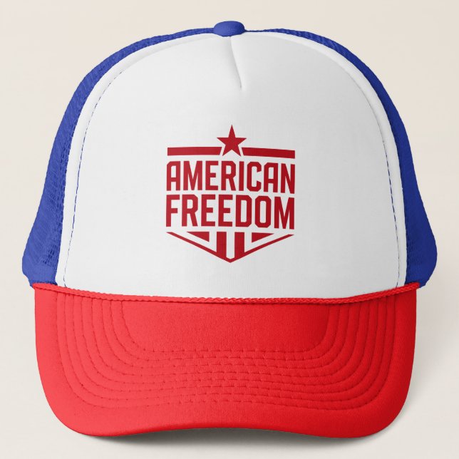 Amerikanische Freiheit Truckerkappe (Vorderseite)