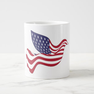 AMERIKANISCHE FRIEDENSTAUBE Jumbo-Tasse