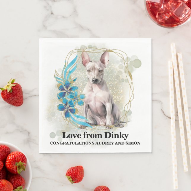 Amerikanische Frischfresser Hochzeit Napkins mit H Serviette (Beispiel)
