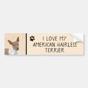 Amerikanische Friseurmalerei - Hundekunst Autoaufkleber