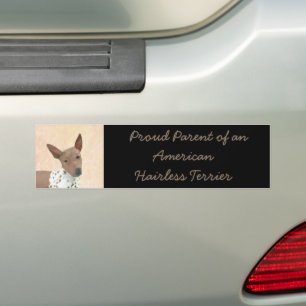 Amerikanische Friseurmalerei - Hundekunst Autoaufkleber