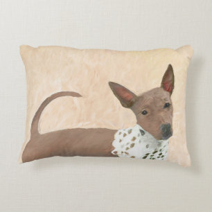 Amerikanische Friseurmalerei - Hundekunst Dekokissen