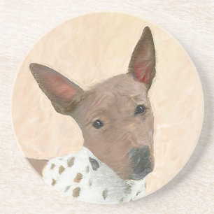 Amerikanische Friseurmalerei - Hundekunst Getränkeuntersetzer