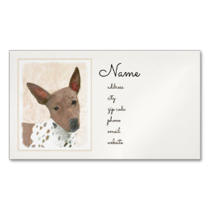 Amerikanische Friseurmalerei - Hundekunst Magnetische Visitenkarte