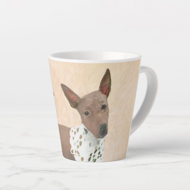 Amerikanische Friseurmalerei - Hundekunst Milchtasse (Rechte Ecke)