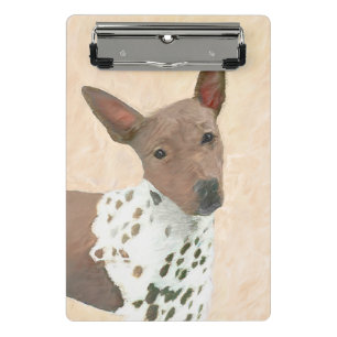 Amerikanische Friseurmalerei - Hundekunst Mini Klemmbrett