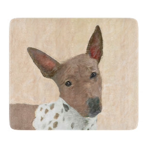 Amerikanische Friseurmalerei - Hundekunst Schneidebrett