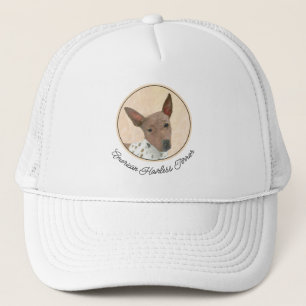 Amerikanische Friseurmalerei - Hundekunst Truckerkappe