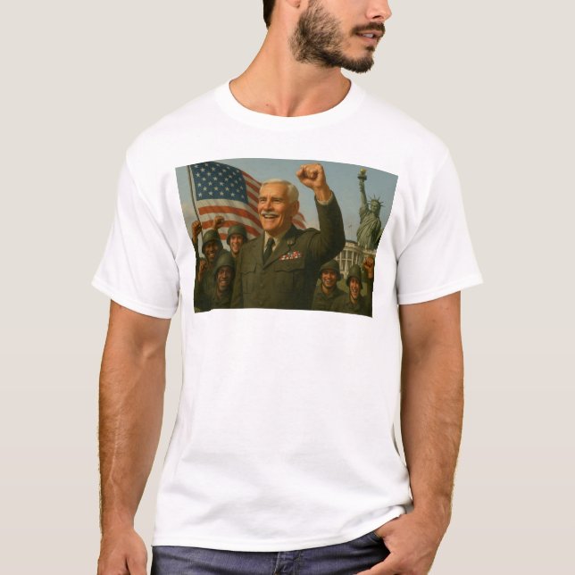 Amerikanische Führungskräfte mit Stolz T-Shirt (Vorderseite)
