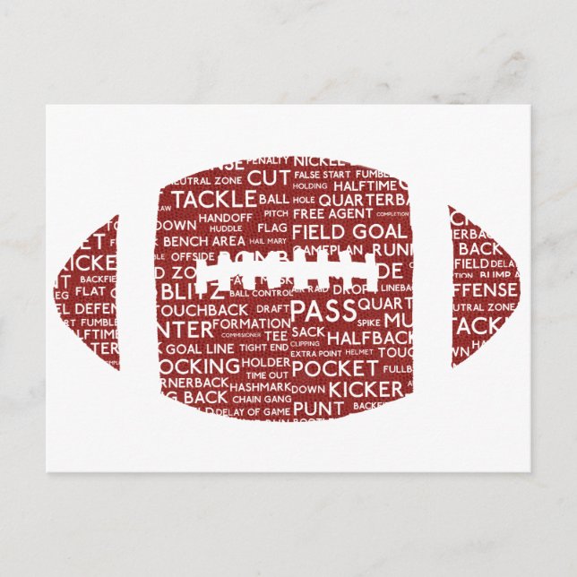 Amerikanische Fußballgeschenke Postkarte (Vorderseite)