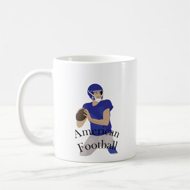 Amerikanische Fußballspielerin im Einsatz Kaffeetasse (Links)