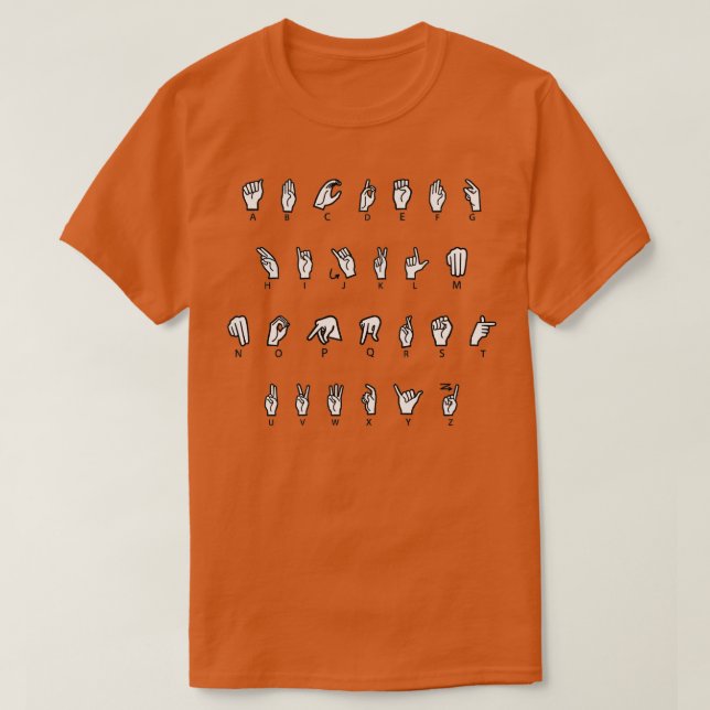 Amerikanische Gebärdensprache 3 T-Shirt (Design vorne)