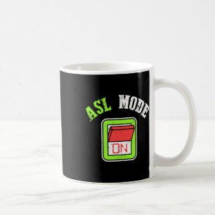 Amerikanische Gebärdensprache Asl Ich bin gehörlos Kaffeetasse