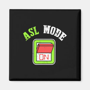 Amerikanische Gebärdensprache Asl Ich bin gehörlos Magnet
