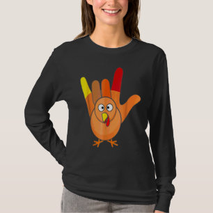 Amerikanische Gebärdensprache Ich Liebe Dich Ernte T-Shirt