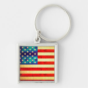 Amerikanische Geldflagge Schlüsselanhänger