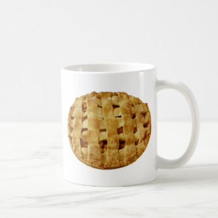 Amerikanische gemachte Apfelkuchen-Zickzack-Kruste Kaffeetasse