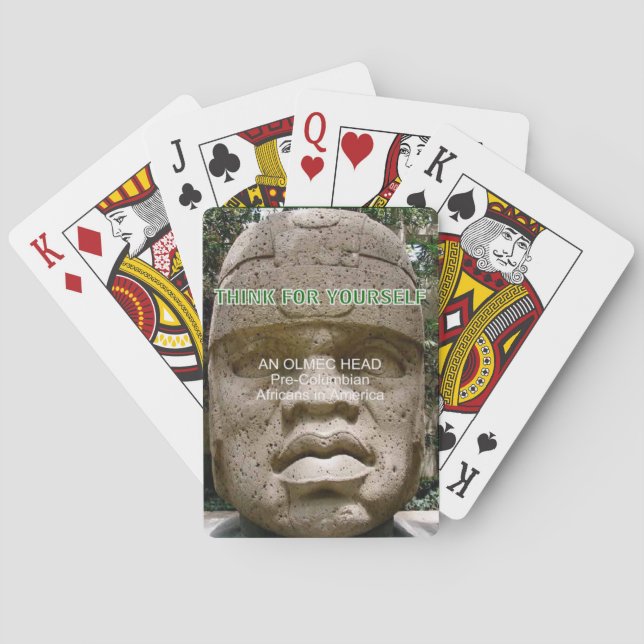 Amerikanische Geschichte Olmec Flyer Spielkarten (Rückseite)