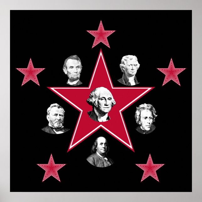 Amerikanische Geschichtsstars Poster (Vorne)