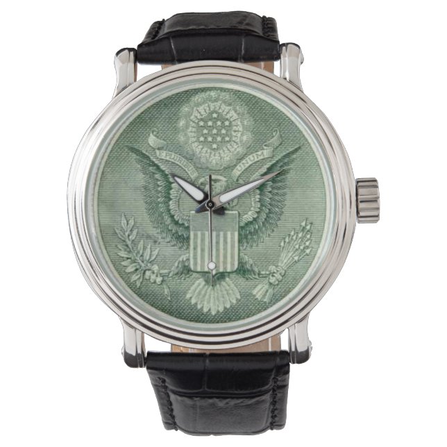 Amerikanische Glattkopfadler Armbanduhr (Vorderseite)